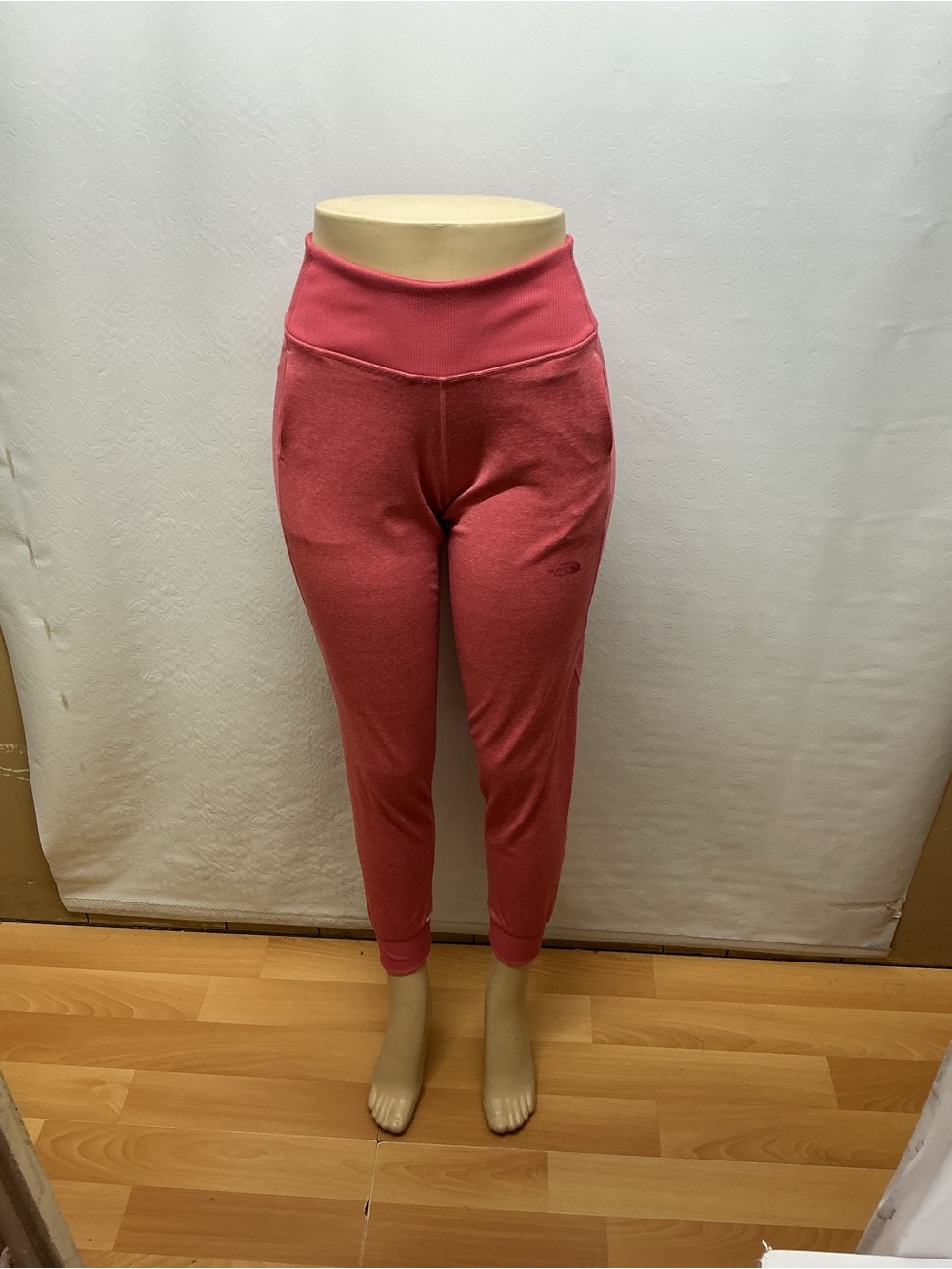 High-Waist Cozy Jogger Pants in Coral Pink